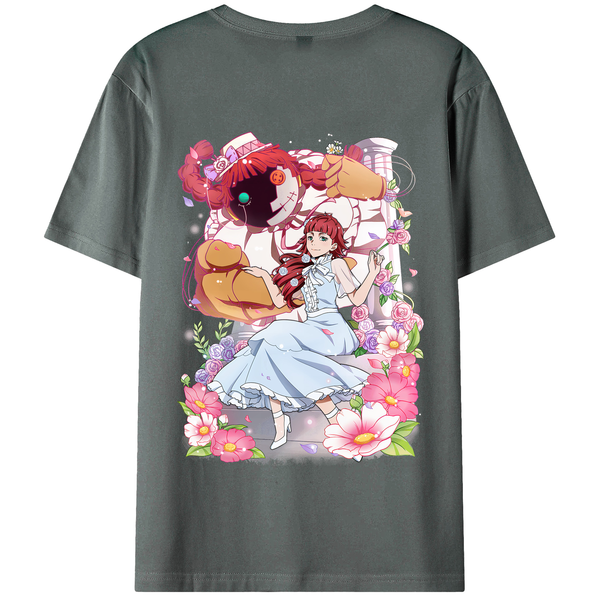 （画像用） 文豪ストレイドッグス Bungo Stray Dogs 綿100％半袖Tシャツ（背面プリント）